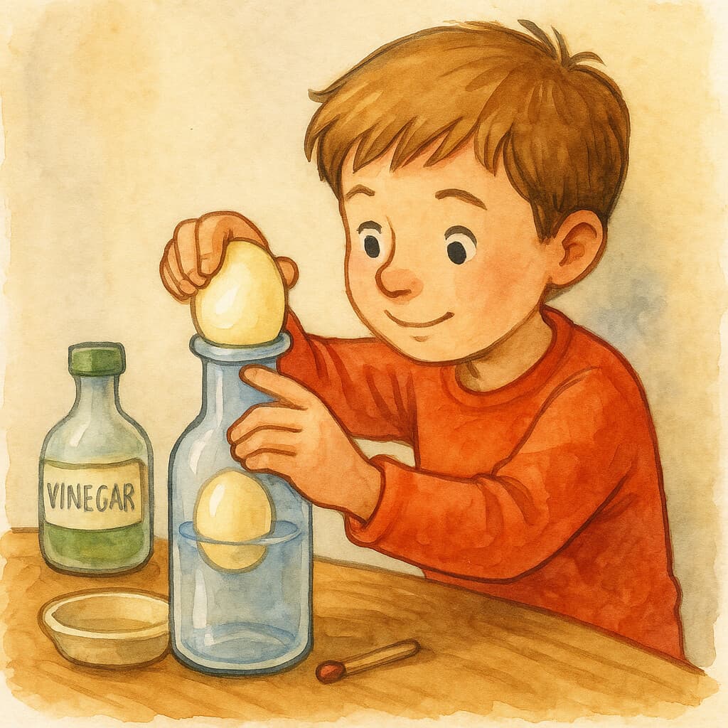 Egg in bottle 1